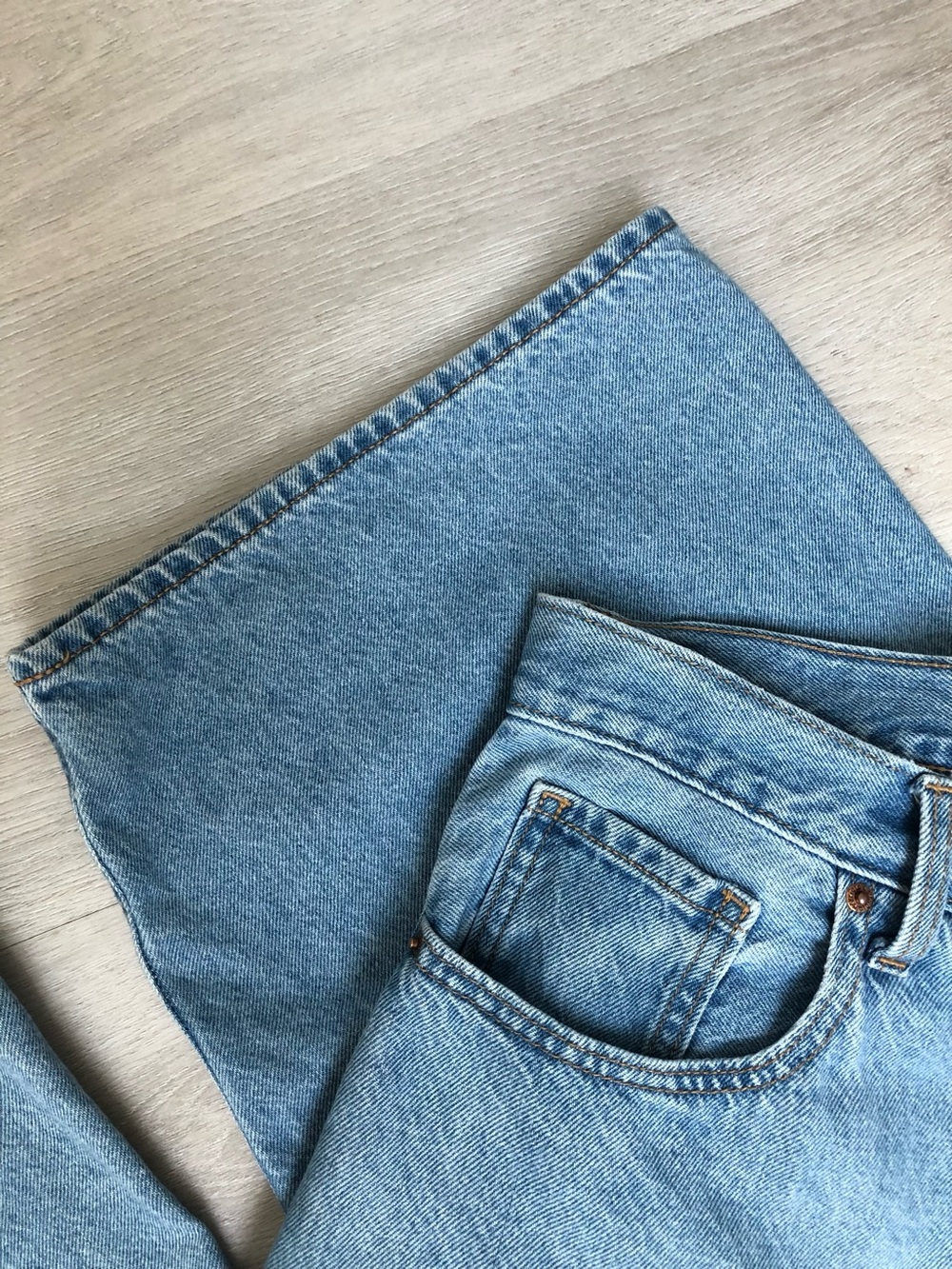 Old Navy High Rise Wide Leg Baggy Jeans Light Wash Size 16 - Picture 11 of 12
